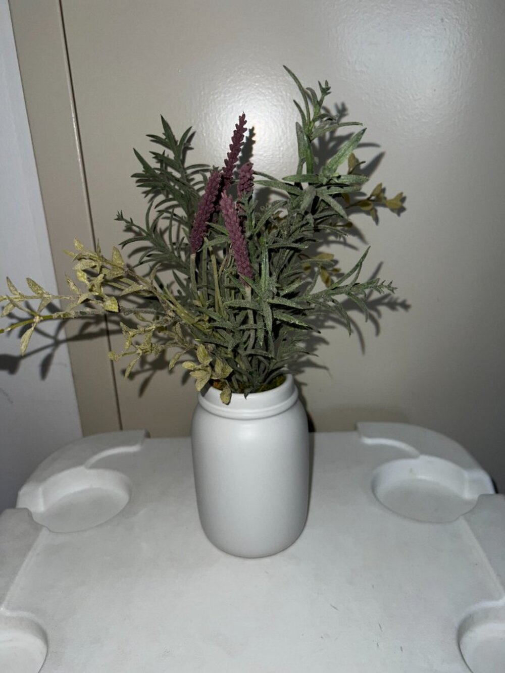 Very realistic lavender flower in pot